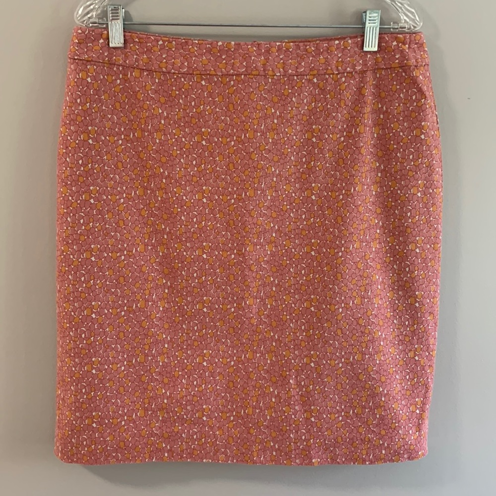 Talbots Print Pencil Skirt